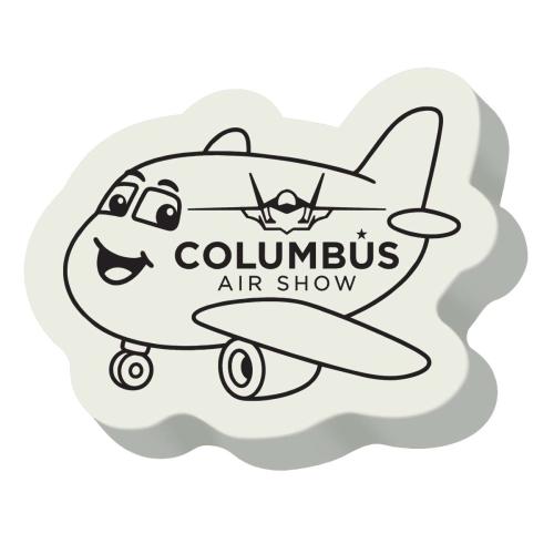Occasions - Breast Cancer Awareness - FlyHigh Neon Eraser - Airplane Silkscreen