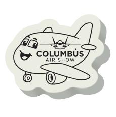 FlyHigh Neon Eraser - Airplane Silkscreen - School Swag