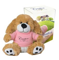 PawPal Plush Dog in Custom Gift Box - Barware