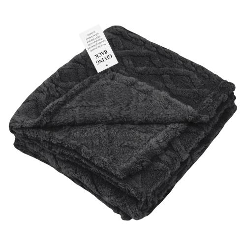 Sports & Outdoors - Blankets - EcoLuxe Sherpa Fleece Blanket 48x63