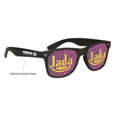 VividVibe Retro Pinhole Party Shades - Sunglasses