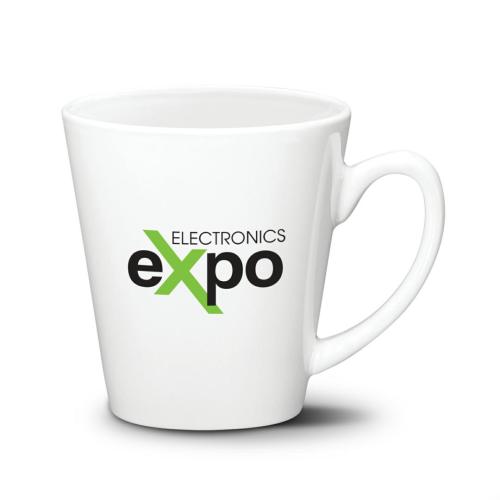 Drinkware - Mugs - Angled Elegance 12oz Porcelain Promo Mug