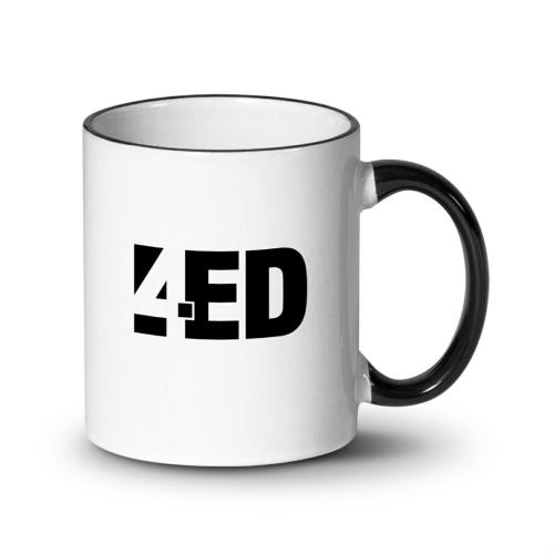 Drinkware - Mugs - Caf&eacute;Hue 11oz Color-Trim Ceramic Mug