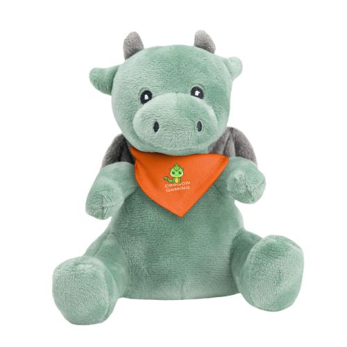 Toys & Novelties - Plush Stuffed Animals - DracoCuddle 6 Jade Gray Plush Dragon
