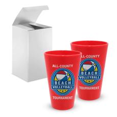 FlexiCheers Pint Pair - Vibrant Unbreakables - Beer Glasses & Stiens