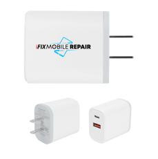 ChargeFlow 30W Dual Port Wall Adapter - Charging Cables