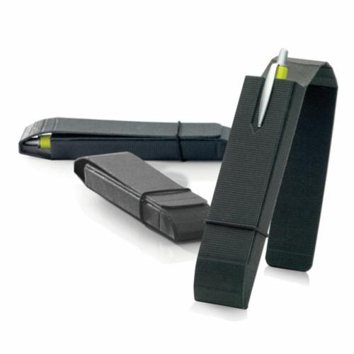 Pens & Writing - Packaging - Elegance Fold-Over Black Pen Box