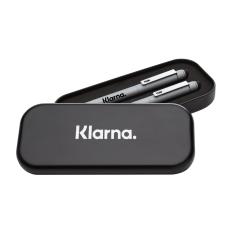 Elegance Duo Black Metal Pen Box - Packaging