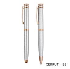 Cerruti 1881® Austin Diamond Ballpoint & Rollerball Pen Set - Gift Sets