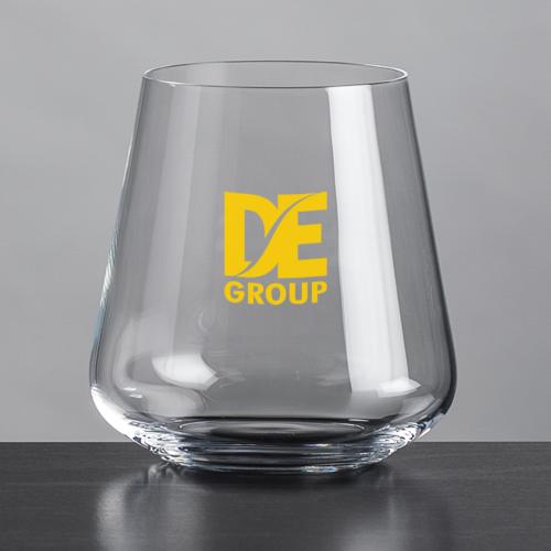 Drinkware - Barware - On the Rocks Glasses - ChillAura Crystal Bar Set, 13oz Clear