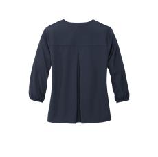 Mercer+Mettle Women's Stretch Crepe 3/4-Sleeve Blouse - Awards and Gifts