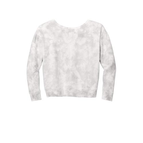 Apparel - Sweatshirts - Port & Co Women's Beach Wash Cloud Tie-Dye V-Neck Sweatshirt