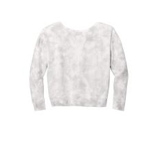 Port & Co Women's Beach Wash Cloud Tie-Dye V-Neck Sweatshirt - Apparel