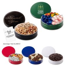 Nutty Bliss Cylinder Gift Tin - Chocolate