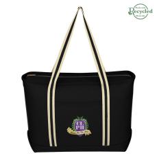 Admiral Breeze Canvas Tote Bag - Zipper & Pocket - Canvas & Cotton