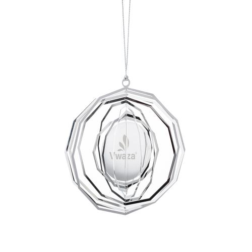 Home & Kitchen - Ornaments - SilverGleam Spiral Holiday Ornament