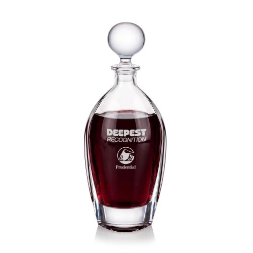 Drinkware - Barware - Decanters - Clarity Curve 25oz Crystal Decanter Set