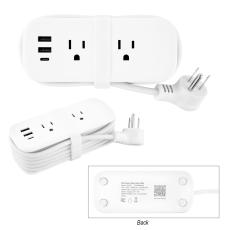 PowerWrap Compact Multi-Charger Hub - Charging Cables