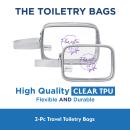 AeroLOFT&reg; Clear View 2 pc Travel Toiletry Bags