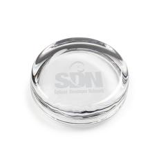 Clarity Edge 3.5" Etched Paperweight - Paperweights