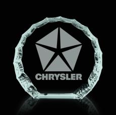 GlacierEdge Jade Round Paperweight - Paperweights