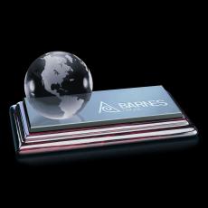 GlobeVision Crystal Desk Weight - Paperweights