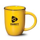 CurvaBrew 14oz Accented Ceramic Mug